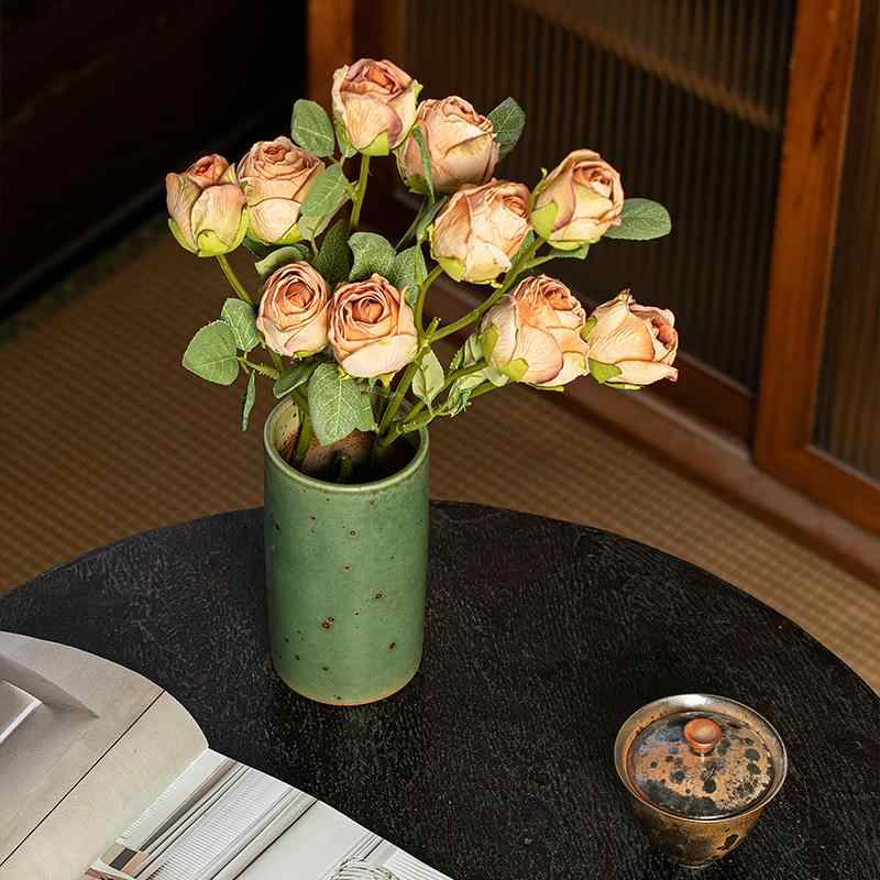 Retro Stoneware Handmade Ceramic Vase