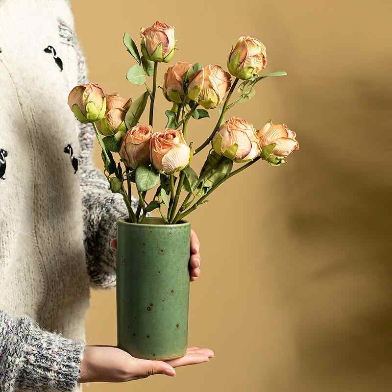 Retro Stoneware Handmade Ceramic Vase